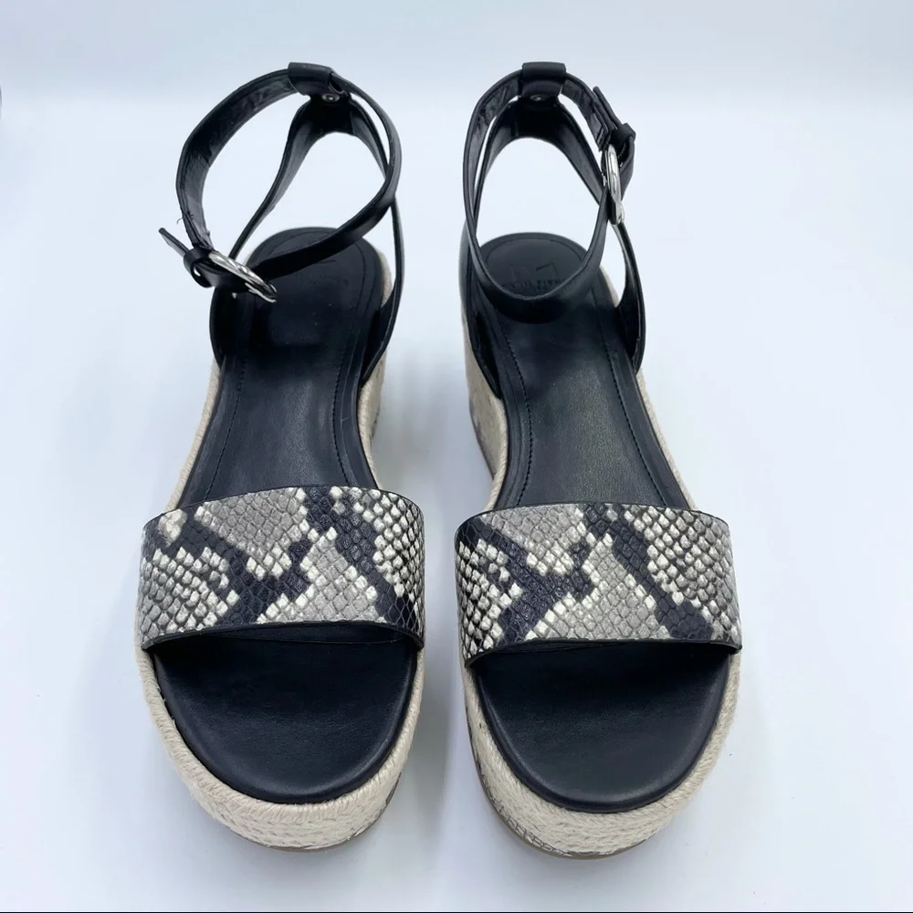 Marc Fisher LTD Gigli Platform Espadrille Leather Sandal
